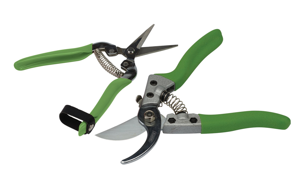 Draper BYPASS/FLOWER SECATEUR 2PC SET 08987 Bypass Pruner and Flower Shear Set (2 Piece)