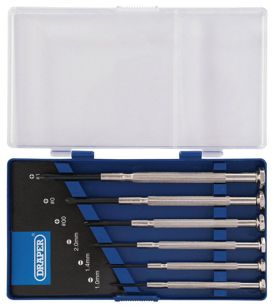 Draper PRECISION S/DRIVER SET 6PC 14956 Precision Screwdriver Set (6 Piece)