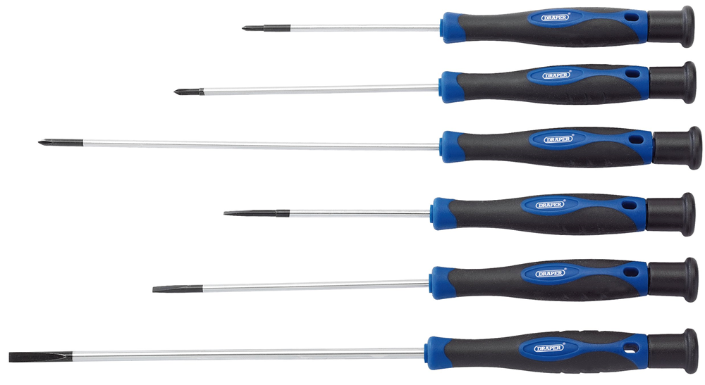 Draper 6PC XL PRECISION S.DRIVER SET 28119 Precision Screwdriver Set (6 Piece)