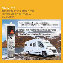 Load image into Gallery viewer, Sika Sikaflex-522 Caravan &amp; Motorhome Adhesive Sealant Weather &amp; Mould Resistant
