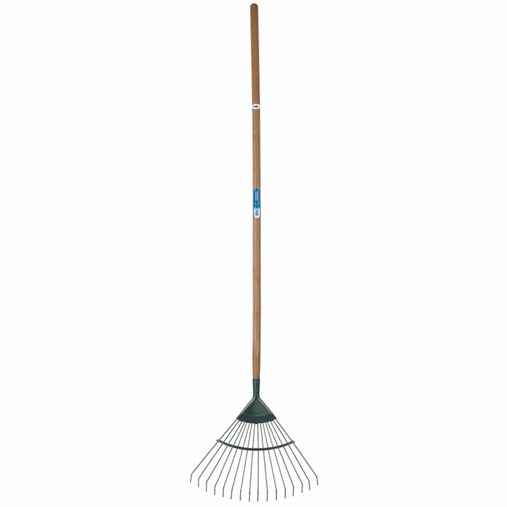 Draper CARBON STEEL LAWN RAKE (ASH) 14311 Carbon Steel Lawn Rake with Ash Handle