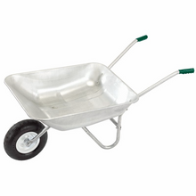 Load image into Gallery viewer, Draper GALVANISED WHEELBARROW 65L 31619 65L Galvanised Wheelbarrow
