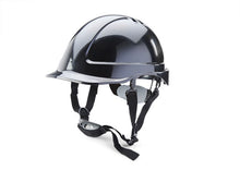 Load image into Gallery viewer, BEESWIFT REDUCED PEAK SAFETY HELMET HARD HAT BLACK &amp; WHITE
