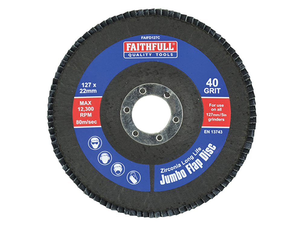 Faithfull FAIFD127F Flap Disc 127mm Fine |