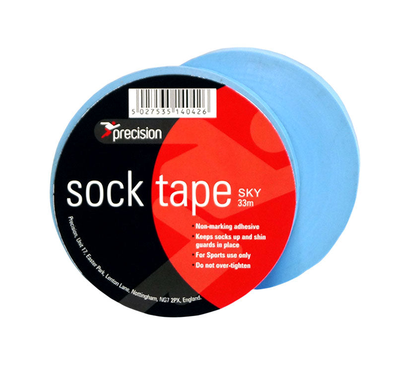 Precision Sock Tape 19mm (Pack of 10) Sky 19mm x 33m