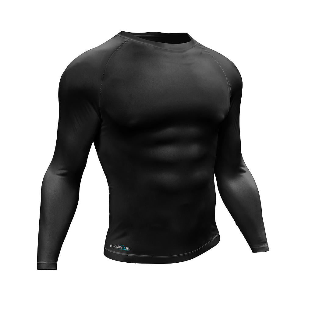 Precision Essential Baselayer Long Sleeve Shirt Adult Black Large 42-44