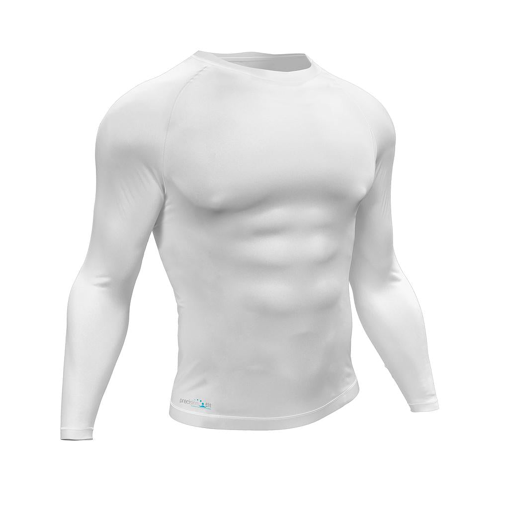 Precision Essential Baselayer Long Sleeve Shirt Adult White XXLarge 48-50