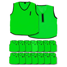 Load image into Gallery viewer, (Pack of 15) Mesh Numbered 1 - 15 Training Bibs (Infants, Kids)
