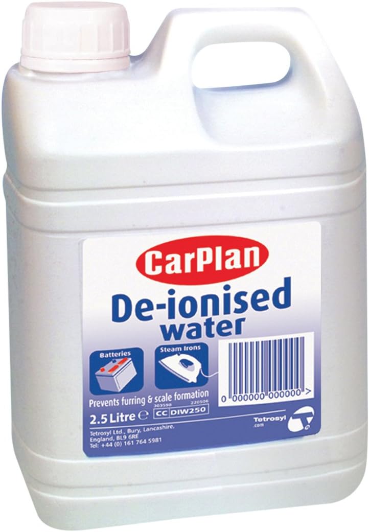 CarPlan De-Ionised Water Car Battery Steam Iron 2.5L