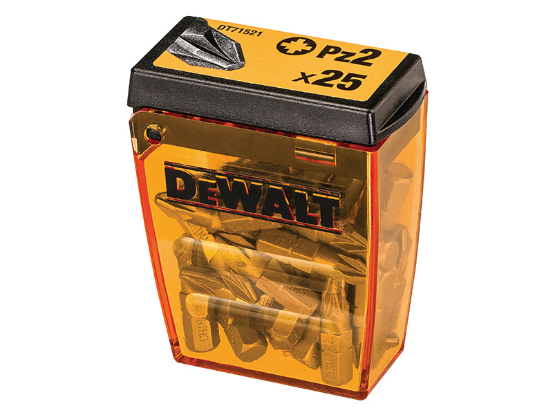 DEWALT DT71521-QZ PZ2 25mm Standard Tic Tac Display 21 x Packs of 25