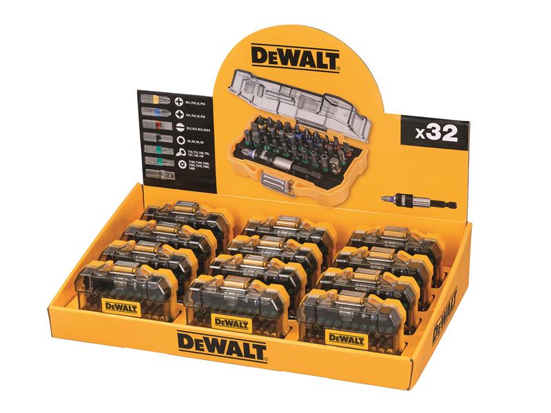 DEWALT DT7969M-QZ Screwdriver Bit Set 32 Piece Merchandiser of 12