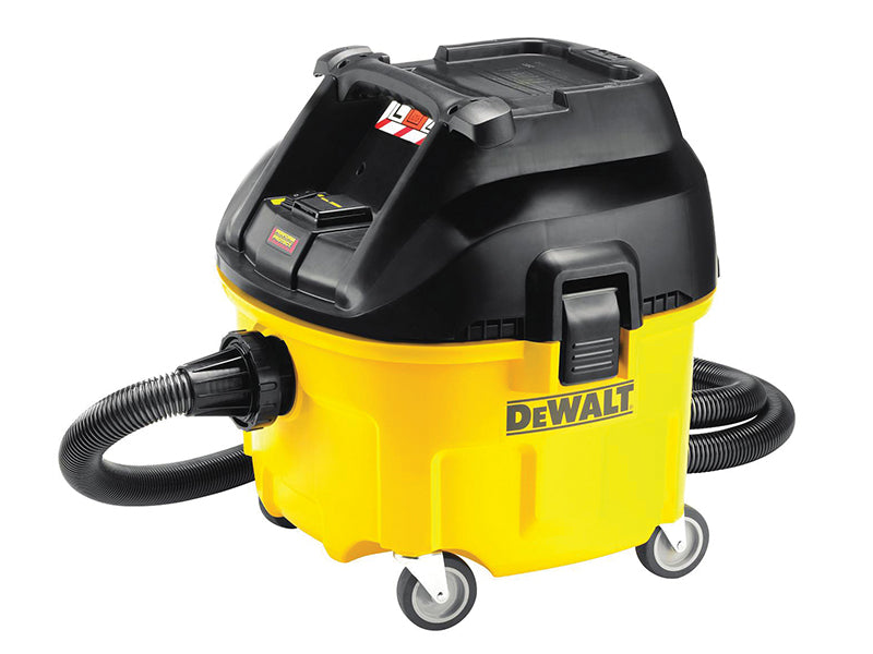 DEWALT DWV901L-GB DWV901L Wet & Dry Dust Extractor 30 Litre 1400W 240V
