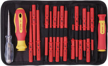 Load image into Gallery viewer, Draper 18PC INTERCHANGEABLE INSUL S/D 05776 VDE Interchangeable Blade Screwdriver Set (18 Piece)
