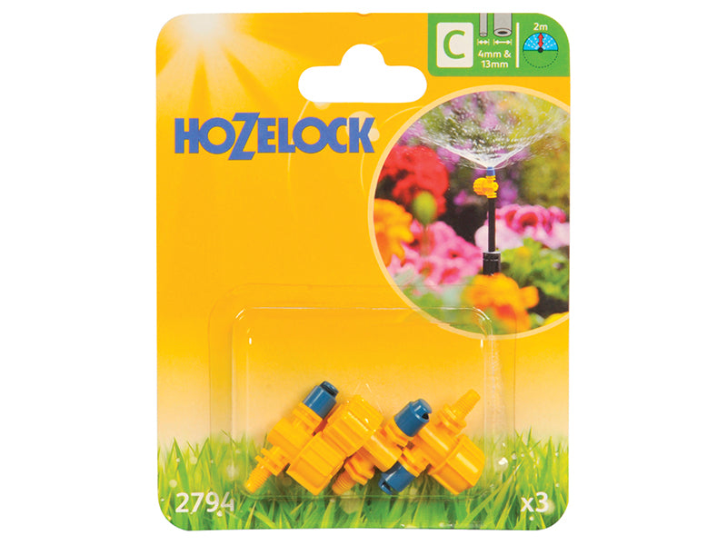 Hozelock 2794P0000 2794 Adjustable 180� Micro Spray Jet (Pack 3)