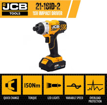 Load image into Gallery viewer, JCB 18V COMBI DRILL - JCB 18V COMBI DRILL 1X 2.0AH 2.4A CHARGER | JCB-18CD-2XB
