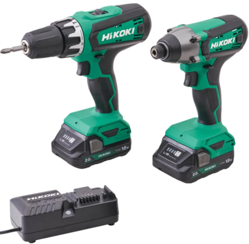 Hikoki 18V Combi & Impact Drill Twin Pack