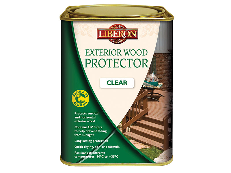 Liberon 104473 Exterior Wood Protector Clear 1 litre