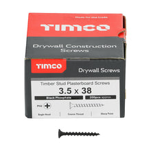 Load image into Gallery viewer, TIMCO Drywall Coarse Thread Bugle Head Black Screws - All Sizes
