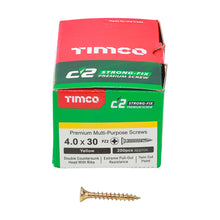 Load image into Gallery viewer, TIMCO C2 Strong-Fix Multi-Purpose Premium Countersunk Gold Woodscrews,All Sizes
