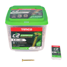 Load image into Gallery viewer, TIMCO C2 Strong-Fix Multi-Purpose Premium Countersunk Gold Woodscrews,All Sizes
