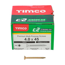 Load image into Gallery viewer, TIMCO C2 Strong-Fix Multi-Purpose Premium Countersunk Gold Woodscrews,All Sizes
