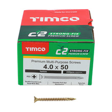 Load image into Gallery viewer, TIMCO C2 Strong-Fix Multi-Purpose Premium Countersunk Gold Woodscrews,All Sizes
