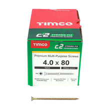 Load image into Gallery viewer, TIMCO C2 Strong-Fix Multi-Purpose Premium Countersunk Gold Woodscrews,All Sizes
