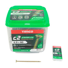 Load image into Gallery viewer, TIMCO C2 Strong-Fix Multi-Purpose Premium Countersunk Gold Woodscrews,All Sizes
