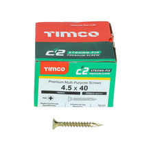 Load image into Gallery viewer, TIMCO C2 Strong-Fix Multi-Purpose Premium Countersunk Gold Woodscrews,All Sizes
