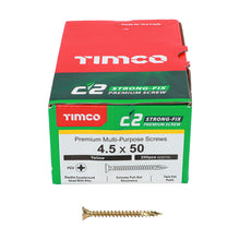 Load image into Gallery viewer, TIMCO C2 Strong-Fix Multi-Purpose Premium Countersunk Gold Woodscrews,All Sizes
