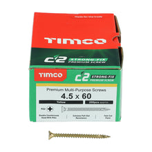 Load image into Gallery viewer, TIMCO C2 Strong-Fix Multi-Purpose Premium Countersunk Gold Woodscrews,All Sizes
