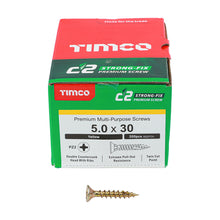 Load image into Gallery viewer, TIMCO C2 Strong-Fix Multi-Purpose Premium Countersunk Gold Woodscrews,All Sizes
