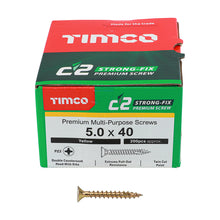 Load image into Gallery viewer, TIMCO C2 Strong-Fix Multi-Purpose Premium Countersunk Gold Woodscrews,All Sizes
