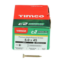 Load image into Gallery viewer, TIMCO C2 Strong-Fix Multi-Purpose Premium Countersunk Gold Woodscrews,All Sizes
