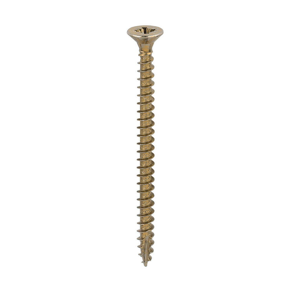 TIMCO Classic Multi-Purpose Countersunk Gold Woodscrews - 5.0 x 55 Box OF 200 - 50055CLAF