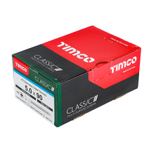 Load image into Gallery viewer, TIMCO Classic Multi-Purpose Countersunk A2 Stainless Steel Woodcrews - 5.0 x 90 Box OF 100 - 50090CLASS
