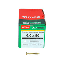 Load image into Gallery viewer, TIMCO C2 Strong-Fix Multi-Purpose Premium Countersunk Gold Woodscrews,All Sizes
