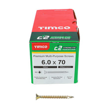 Load image into Gallery viewer, TIMCO C2 Strong-Fix Multi-Purpose Premium Countersunk Gold Woodscrews,All Sizes
