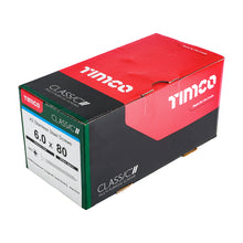 Load image into Gallery viewer, TIMCO Classic Multi-Purpose Countersunk A2 Stainless Steel Woodcrews - 6.0 x 80 Box OF 200 - 60080CLASS
