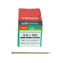 Load image into Gallery viewer, TIMCO C2 Strong-Fix Multi-Purpose Premium Countersunk Gold Woodscrews,All Sizes
