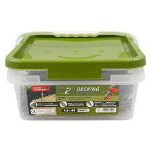 Load image into Gallery viewer, TIMCO C2 Deck-Fix Premium Countersunk Green Decking Screws - 4.5 x 65 Tub OF 1000 - 65C2D1000
