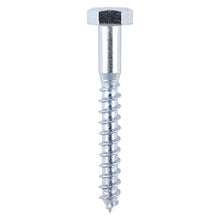 Load image into Gallery viewer, TIMCO Coach Screws Hex Head Silver  - 10.0 x 60 Box OF 100 - 1060CSC
