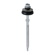 Load image into Gallery viewer, TIMCO Self-Drilling Fiber Cement Board Exterior Silver Screw with BAZ Washer - 6.3 x 110 Box OF 50 - 731816
