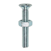 Load image into Gallery viewer, TIMCO Machine Countersunk Screws &amp; Hex Nut Silver - M5 x 20 TIMpac OF 30 - 5020CPMHNP
