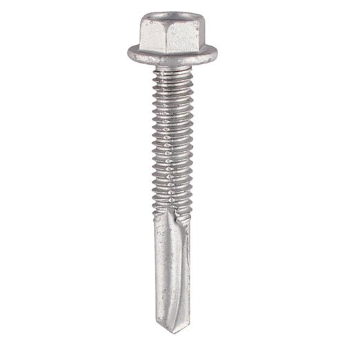 TIMCO Self-Drilling Heavy Section Screws Exterior Silver - 5.5 x 32 Box OF 100 - H32B