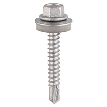 Load image into Gallery viewer, TIMCO Self-Drilling Light Section Screws Exterior Silver with EPDM Washer,All Sizes
