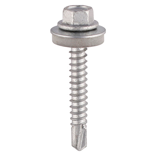 TIMCO Self-Drilling Light Section Screws Exterior Silver with EPDM Washer - 5.5 x 25 TIMbag OF 140 - L25W16BB