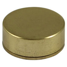 Load image into Gallery viewer, TIMCO Threaded Screw Caps Solid Brass Satin Brass - 16mm TIMpac OF 4 - TSC16SBP
