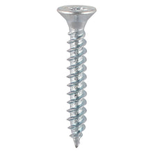 Load image into Gallery viewer, TIMCO Twin-Threaded Countersunk Silver Woodscrews - 8 x 5/8 Box OF 200 - 00858CWZ
