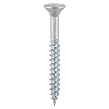Load image into Gallery viewer, TIMCO Twin-Threaded Countersunk Silver Woodscrews - 8 x 11/4 TIMbag OF 390 - 08114CWZB
